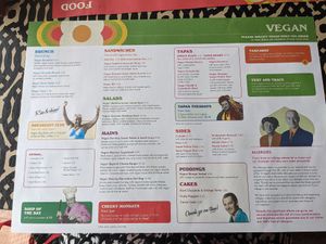 Full vegan options. at Vintro Lounge in Blackpool