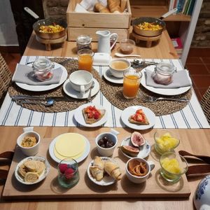 vegan breakfast - served in our room  at B&B Dageraad in Bocholt