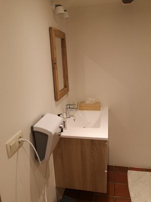 Bad room Haan at B&B Dageraad in Bocholt