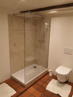 Bad room Haan at B&B Dageraad in Bocholt