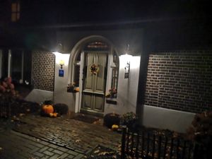 Outside by evening at B&B Dageraad in Bocholt