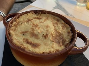 Vegan moussaka  at San Marco in Zakynthos