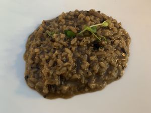 Vegan mushroom risotto   at San Marco in Zakynthos