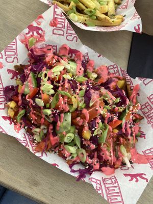 Bad girl doner on flatbread   at Döner Summer in Huddersfield