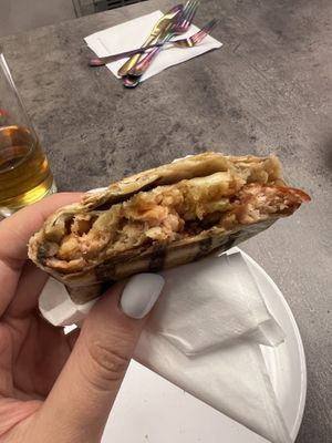 Breakfast burrito   at Nosh in Leeds