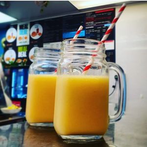 Tropical smoothies at Nosh in Leeds