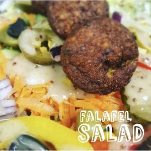 Falafel salad at Nosh in Leeds
