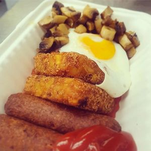 Veggie full English at Nosh in Leeds