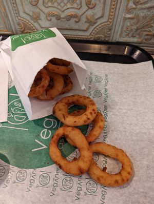 Onion rings at Veganer  in Sarajevo