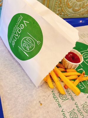 Las french fries   at Veganer  in Sarajevo