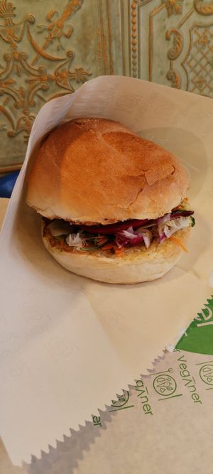 I know it's not the best photo out there, but the burger definitely was at Veganer  in Sarajevo