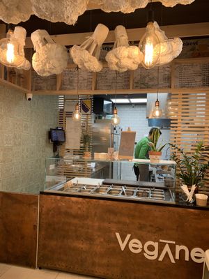 flying broccoli   at Veganer  in Sarajevo