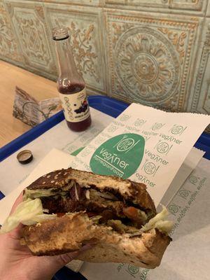 orient burger  at Veganer  in Sarajevo