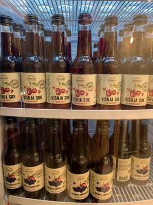 bosnian juices  at Veganer  in Sarajevo