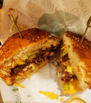 Amarillo burger at Veganer  in Sarajevo