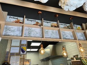 Menus  at Veganer  in Sarajevo