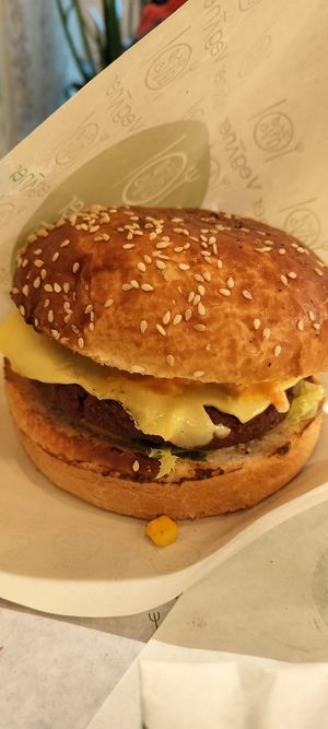 Cheeseburger at Veganer  in Sarajevo