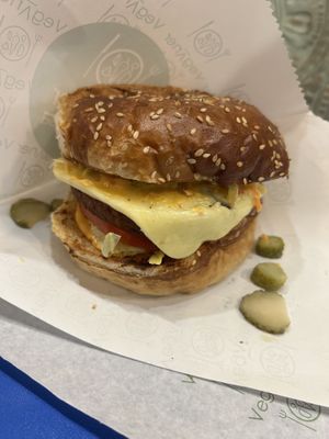 Cheese burger  at Veganer  in Sarajevo