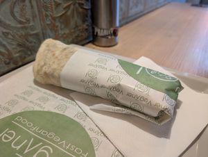 BBQ Nugget wrap at Veganer  in Sarajevo