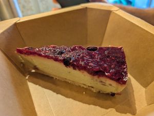 The best pistachio cheesecake at Veganer  in Sarajevo