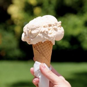 Peanut butter icecream  at Simmo's in Quindalup