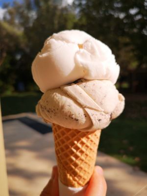 Not a bad looking ice cream, shame about the cross contamination ☹️ at Simmo's in Quindalup