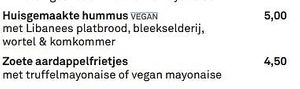 vegan options at Hooghoudt in Groningen
