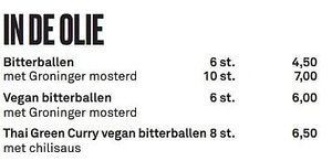 vegan options at Hooghoudt in Groningen