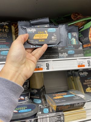 Snack-sized cheeze #Veganuary at Martin's Food in Indiana