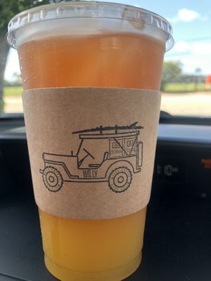 Guava Passionfruit Juice at WILLY Cafe & Market in Boynton Beach