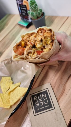 Burrito au tofu at Runder Store in Sion