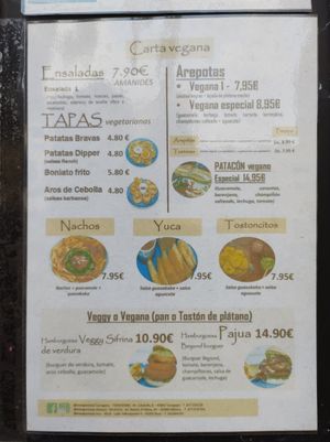 Vegan Menu at Mango Con Sal - Tarragona in Tarragona