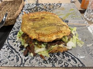 Patacón Vegano  at Mango Con Sal - Tarragona in Tarragona