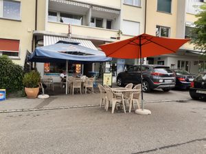 Exterior and outdoor seating at Bümpliz Express in Bern