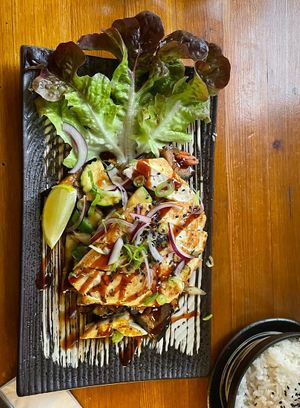 Tofu mit Zitronengras und Ingwer  at Banôi in Freiburg