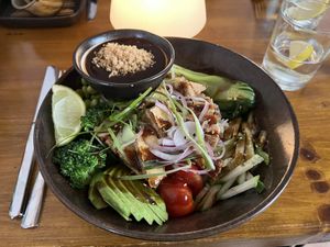 ricebowl with tofu  at Banôi in Freiburg