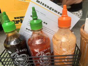 All sauces are vegan  at Banôi in Freiburg