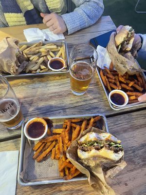 Really good vegan beyond meat burger   at Bitang Burger in Alsooers