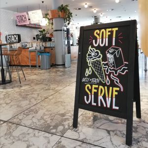 *NEW* Oatly soft serve display at Stach in Groningen