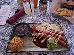 Flautas de camote at La Doña in San Diego