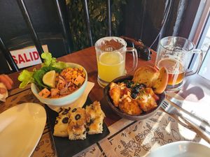 Vorspeise Veggie Ceviche, Falafeln spicy at Enki in Valdivia