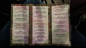 Menukaart  at Mr Smith's Loft in Groningen