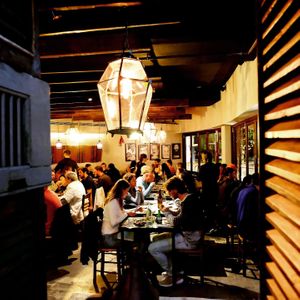 Inside restaurant  at Brika in Perth