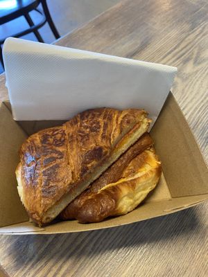 Vegan Ham and Cheese Croissant  at Little Nolla Cafe in Nollamara