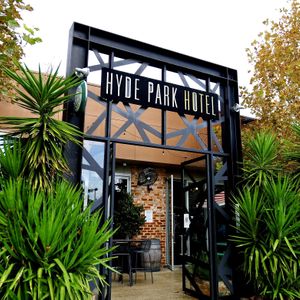 Front of hotel  at Hyde Park Hotel in North Perth