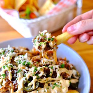Loaded fries at Hyde Park Hotel in North Perth