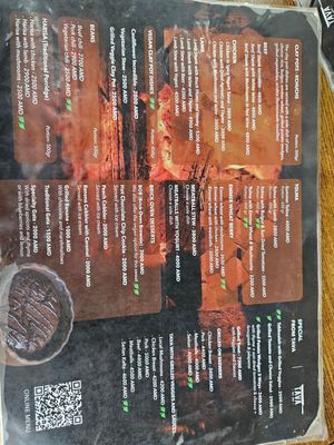 Menu at Kchuch Restaurant in Dilijan