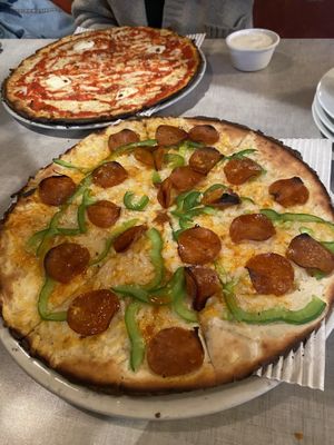 vegan maple bianca pizza   at Stoked Pizza Co in Cambridge