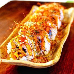 Vegan fire roll at Kaze Bento in Mount Lawley