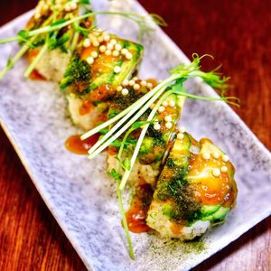 Veggie sushi rolls at Kaze Bento in Mount Lawley